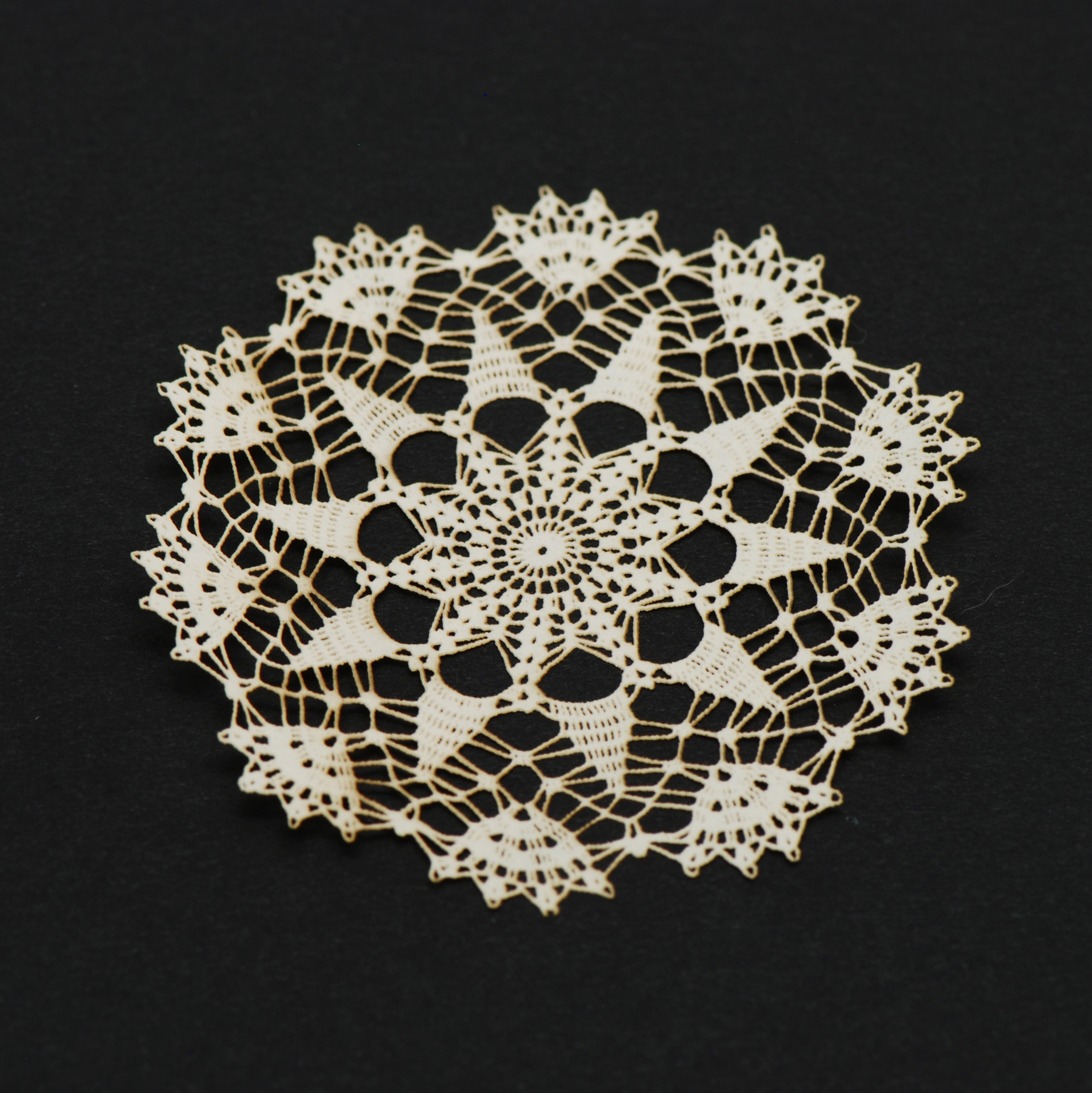 Large Antique Laser Doily 65 Stewart Dollhouse Creations