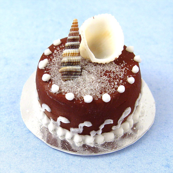 Chocolate Shell Cake Stewart Dollhouse Creations