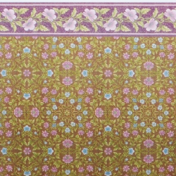 1:48 Wallpaper \u0026quot;Purple Flowers\u0026quot; | Stewart Dollhouse Creations