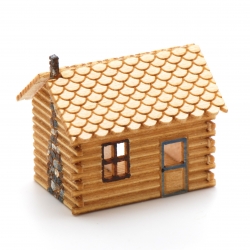 log cabin dollhouse kit