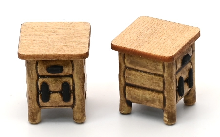 1-48-ag-set-of-2-bedside-tables-kit-new-stewart-dollhouse-creations